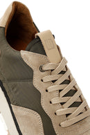Men's Mink Lace-up Leather Sneaker | Derimod Men's Mink Lace-up Leather Sneaker | Derimod