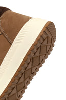 Men's Beige Lace-Up Thick-Soled Nubuck Leather Sports Boots | Derimod Men's Beige Lace-Up Thick-Soled Nubuck Leather Sports Boots | Derimod