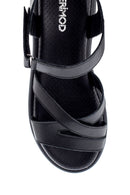 Women's Black Leather Sandals | Derimod Women's Black Leather Sandals | Derimod