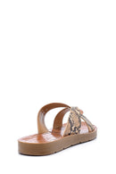 Women's Snakeskin Patterned Slippers | Derimod Women's Snakeskin Patterned Slippers | Derimod