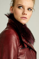 Emily Women's Leather Jacket | Derimod Emily Women's Leather Jacket | Derimod