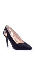 Women's Heel Detailed Suede Stiletto | Derimod Women's Heel Detailed Suede Stiletto | Derimod