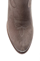 Women's Suede Leather Heeled Boots | Derimod Women's Suede Leather Heeled Boots | Derimod