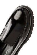 Women's Black Patent Leather Masculine Loafer | Derimod Women's Black Patent Leather Masculine Loafer | Derimod