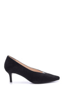Women's Suede Leather Heeled Shoes | Derimod Women's Suede Leather Heeled Shoes | Derimod
