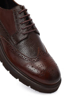 Men's Brown Lace Up Leather Casual Shoes | Derimod Men's Brown Lace Up Leather Casual Shoes | Derimod