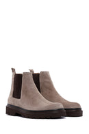 Men's Mink Suede Leather Chelsea Boots | Derimod Men's Mink Suede Leather Chelsea Boots | Derimod