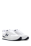 Hammer Jack Men's White Peru Suede Leather Sneaker | Derimod Hammer Jack Men's White Peru Suede Leather Sneaker | Derimod