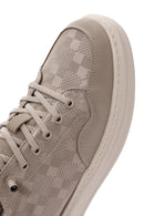 Erkek Bej Bağcıklı Desenli Kumaş Sneaker | Derimod Erkek Bej Bağcıklı Desenli Kumaş Sneaker | Derimod