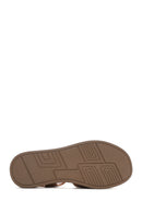 Women's Brown Thick Soled Leather Comfort Sandals | Derimod Women's Brown Thick Soled Leather Comfort Sandals | Derimod