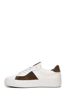 Kadın Bej Deri Sneaker | Derimod Kadın Bej Deri Sneaker | Derimod