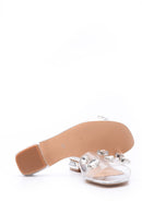 Women's Stoned Transparent Slippers | Derimod Women's Stoned Transparent Slippers | Derimod