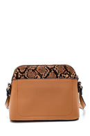 Women's Snakeskin Detailed Crossbody Bag | Derimod Women's Snakeskin Detailed Crossbody Bag | Derimod