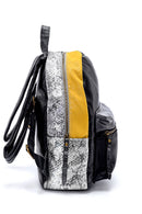 Women's Snakeskin Pattern Detailed Backpack | Derimod Women's Snakeskin Pattern Detailed Backpack | Derimod