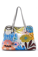 Women's Floral Patterned Shoulder Bag | Derimod Women's Floral Patterned Shoulder Bag | Derimod