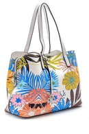 Women's Floral Patterned Shoulder Bag | Derimod Women's Floral Patterned Shoulder Bag | Derimod