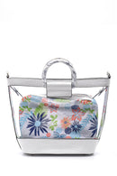 Women's Flower Detailed Transparent Shoulder Bag | Derimod Women's Flower Detailed Transparent Shoulder Bag | Derimod