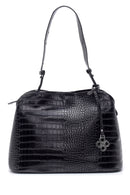 Women's Crocodile Detailed Shoulder Bag | Derimod Women's Crocodile Detailed Shoulder Bag | Derimod