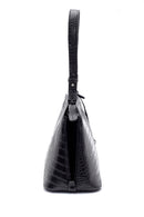 Women's Crocodile Detailed Shoulder Bag | Derimod Women's Crocodile Detailed Shoulder Bag | Derimod