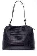 Women's Crocodile Detailed Shoulder Bag | Derimod Women's Crocodile Detailed Shoulder Bag | Derimod