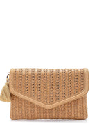 Women's Tassel Detailed Wicker Portfolio | Derimod Women's Tassel Detailed Wicker Portfolio | Derimod