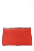 Women's Snakeskin Detailed Clutch Bag | Derimod Women's Snakeskin Detailed Clutch Bag | Derimod