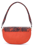Women's Snakeskin Pattern Detailed Shoulder Bag | Derimod Women's Snakeskin Pattern Detailed Shoulder Bag | Derimod