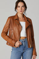 Roxana Women's Leather Jacket | Derimod Roxana Women's Leather Jacket | Derimod