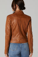 Roxana Women's Leather Jacket | Derimod Roxana Women's Leather Jacket | Derimod
