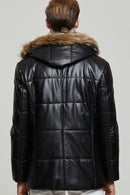 Rooney Men's Leather Jacket | Derimod Rooney Men's Leather Jacket | Derimod