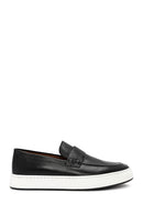 Men's Black Leather Casual Loafer | Derimod Men's Black Leather Casual Loafer | Derimod