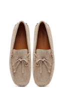 Men's Beige Suede Leather Casual Loafer | Derimod Men's Beige Suede Leather Casual Loafer | Derimod