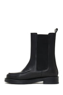 Women's Black Leather Chelsea Boots | Derimod Women's Black Leather Chelsea Boots | Derimod