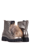 Women's Hairy Leather Boots | Derimod Women's Hairy Leather Boots | Derimod