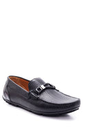 Men's Leather Printed Loafer | Derimod Men's Leather Printed Loafer | Derimod