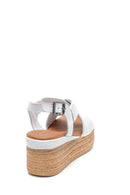 Women's Wedge Heel Leather Sandals | Derimod Women's Wedge Heel Leather Sandals | Derimod