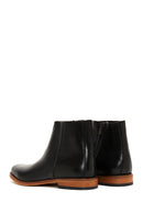 Men's Black Leather Zippered Classic Boots | Derimod Men's Black Leather Zippered Classic Boots | Derimod