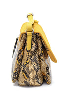 Women's Snake Pattern Shoulder Bag | Derimod Women's Snake Pattern Shoulder Bag | Derimod