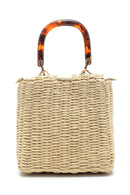 Women's Straw Handbag | Derimod Women's Straw Handbag | Derimod