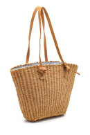 Women's Straw Shoulder Bag | Derimod Women's Straw Shoulder Bag | Derimod