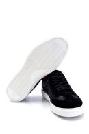 Men's Suede Detailed Leather Sneaker | Derimod Men's Suede Detailed Leather Sneaker | Derimod