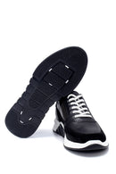 Men's Suede Detailed Leather Sneaker | Derimod Men's Suede Detailed Leather Sneaker | Derimod