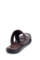 Men's Leather Printed Slippers | Derimod Men's Leather Printed Slippers | Derimod