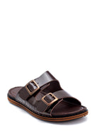 Men's Leather Slippers | Derimod Men's Leather Slippers | Derimod