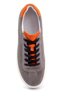 Men's Leather Suede Detailed Sneaker | Derimod Men's Leather Suede Detailed Sneaker | Derimod