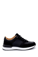 Men's Suede Detailed Leather Sneaker | Derimod Men's Suede Detailed Leather Sneaker | Derimod