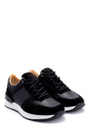 Men's Suede Detailed Leather Sneaker | Derimod Men's Suede Detailed Leather Sneaker | Derimod