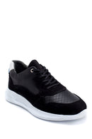 Erkek Süet Detaylı Deri Sneaker | Derimod Erkek Süet Detaylı Deri Sneaker | Derimod