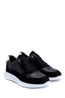 Erkek Süet Detaylı Deri Sneaker | Derimod Erkek Süet Detaylı Deri Sneaker | Derimod