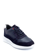 Erkek Süet Detaylı Deri Sneaker | Derimod Erkek Süet Detaylı Deri Sneaker | Derimod